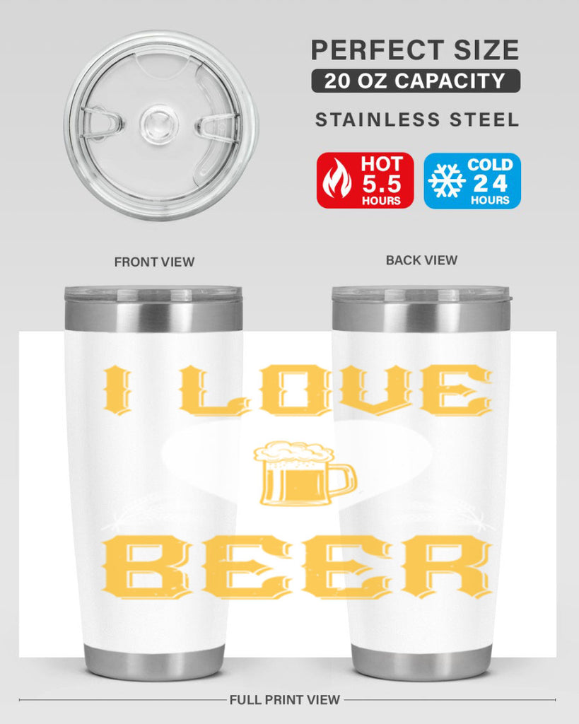 i love beer 74#- beer- Tumbler