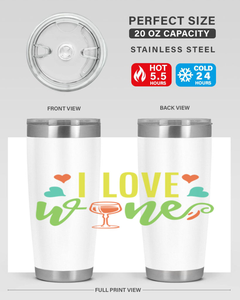 i love wine 401#- mom- Tumbler