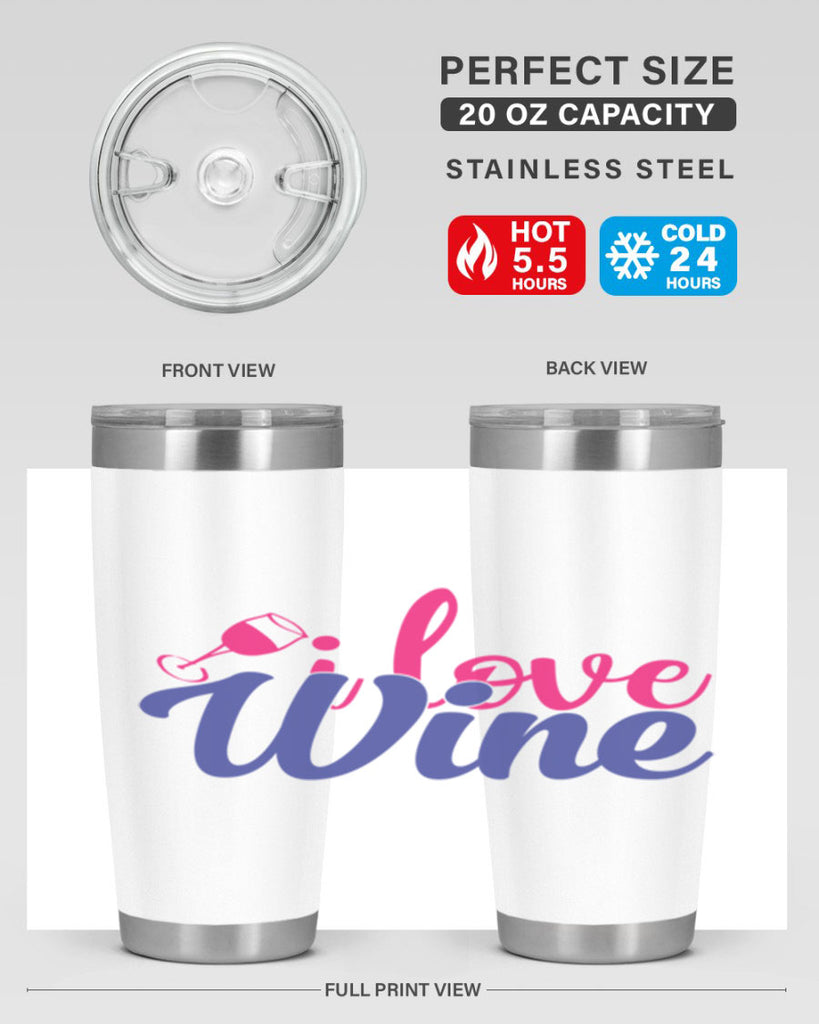 i love wine 402#- mom- Tumbler