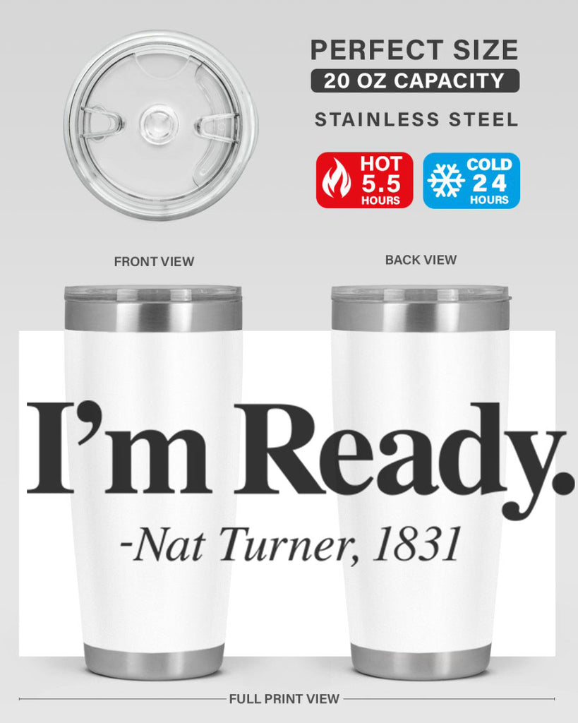 im  ready nat turner 110#- black words phrases- Cotton Tank