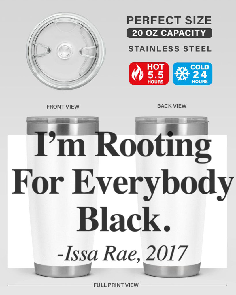 im  rooting for everybody black  109#- black words phrases- Cotton Tank