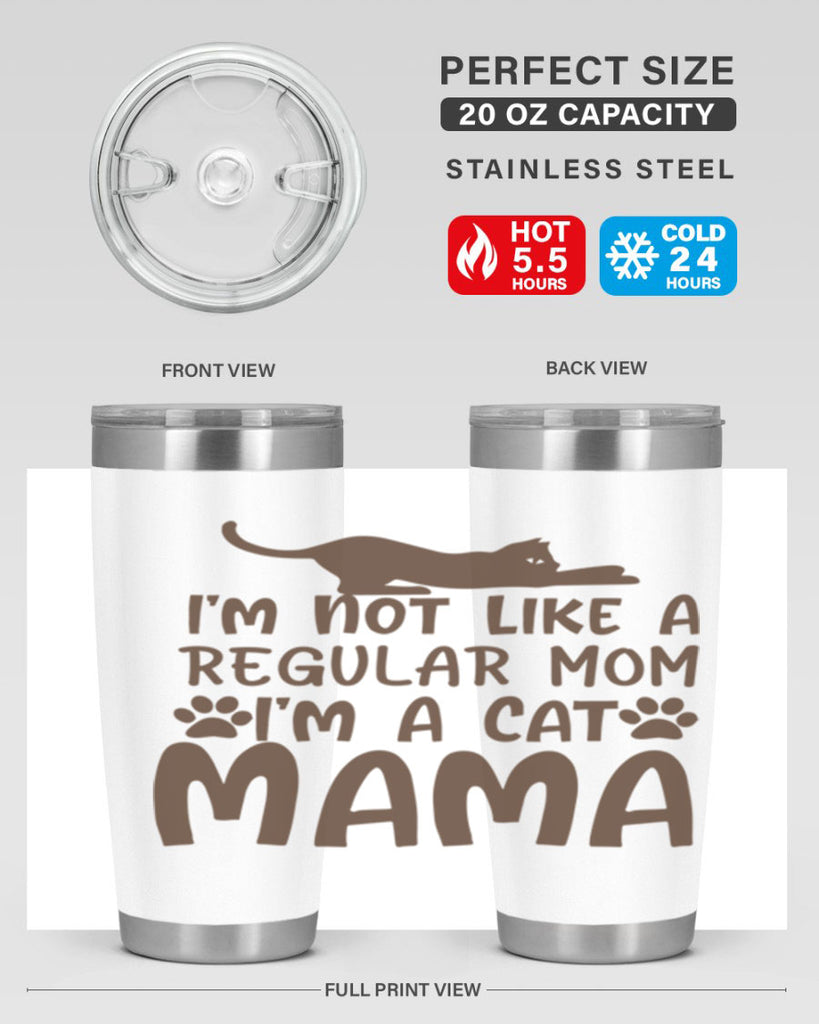 im not like a regular mom im a cat mama 256#- mom- Tumbler