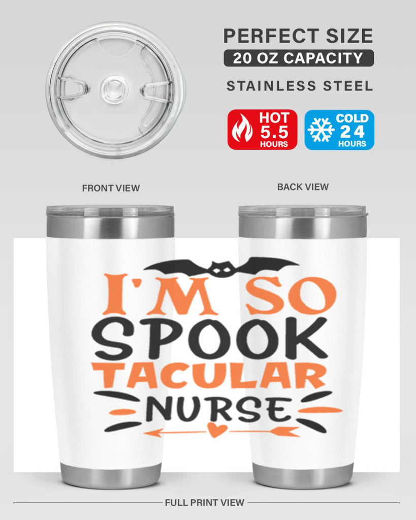 im so spooktacular nurse 111#- halloween- Tumbler