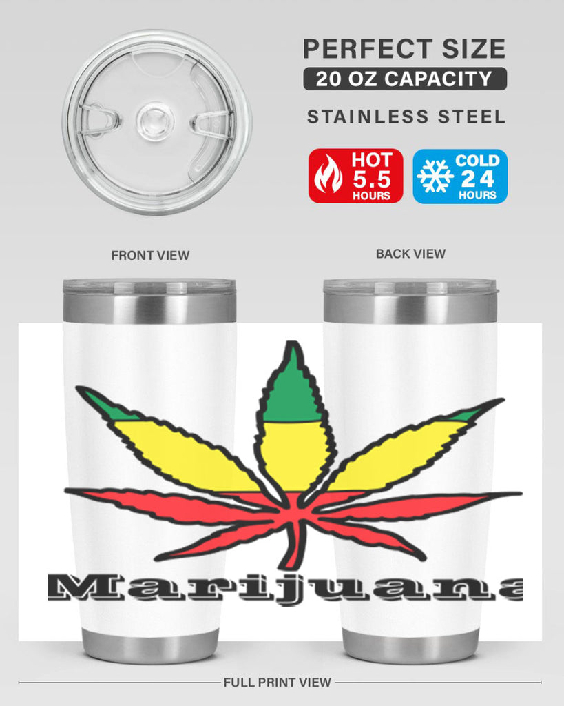 jamican cannabis 164#- marijuana- Tumbler