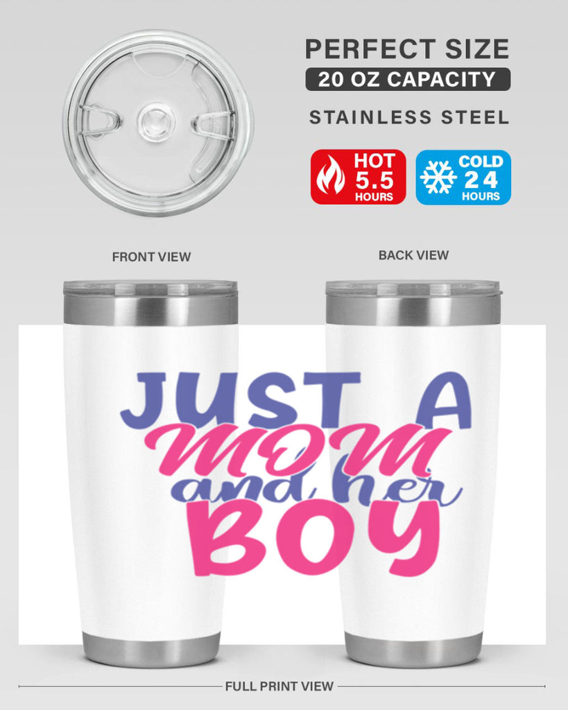 just a mom and her boy 392#- mom- Tumbler