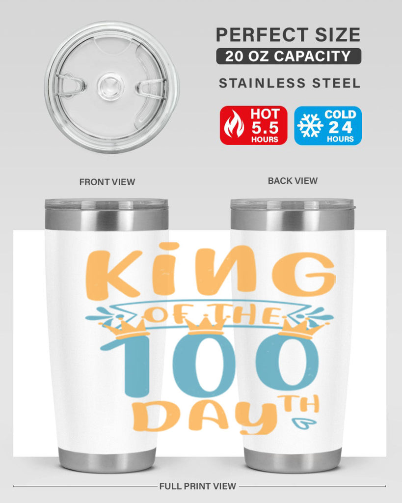 king of the th day 3#- 100 days of school- Tumbler