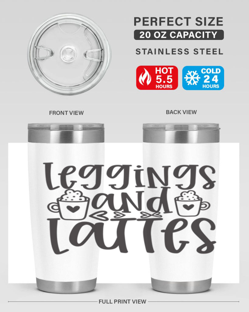 leggings and lattes 389#- mom- Tumbler