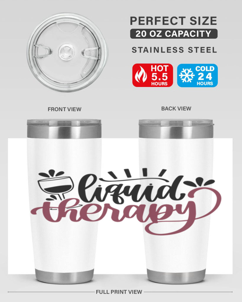 liquid therapy 44#- wine- Tumbler