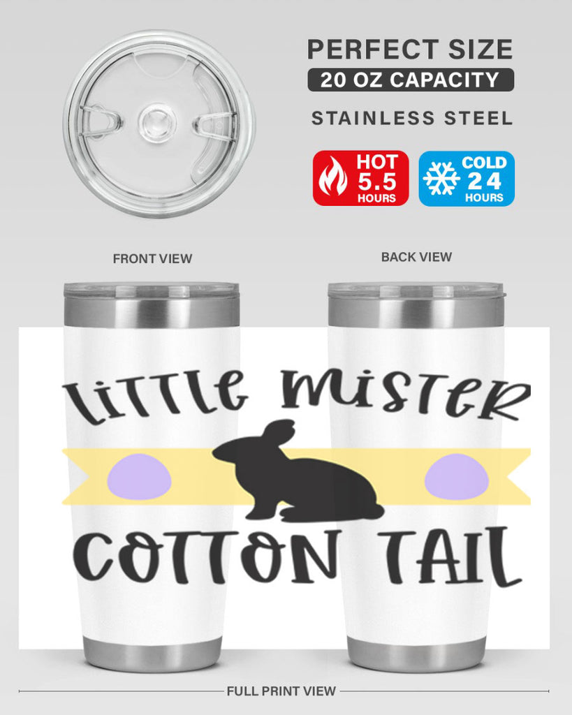 little mister cotton tail 16#- easter- Tumbler