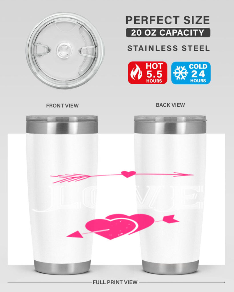 love 41#- valentines day- Tumbler