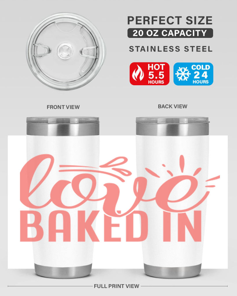 love baked in 13#- kitchen- Tumbler