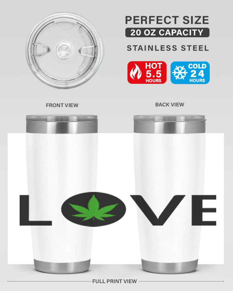 love cannabis 189#- marijuana- Tumbler