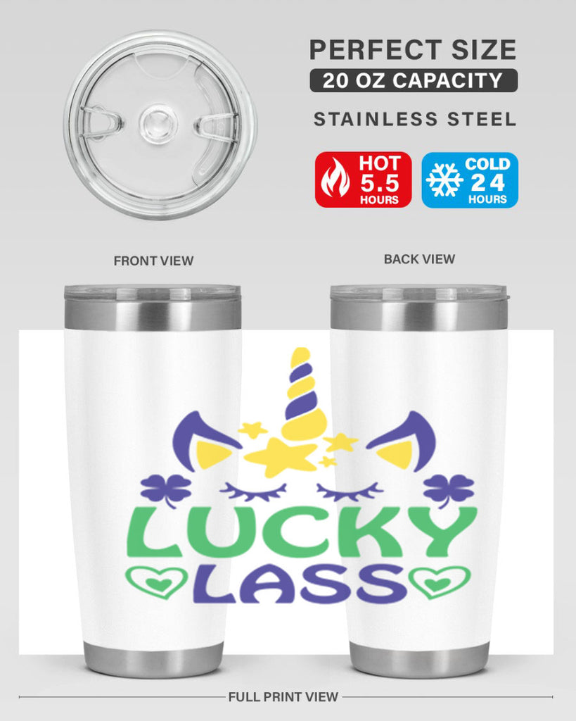 lucy lass 11#- mardi gras- Tumbler