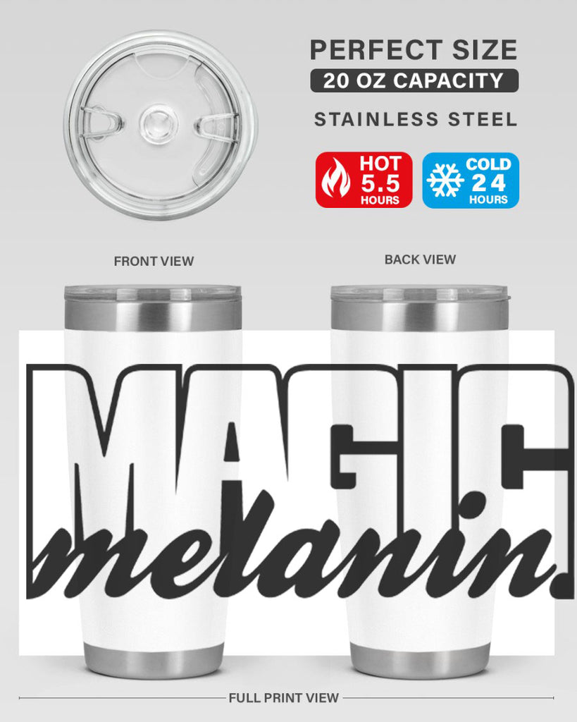 magic melanin 184#- black words phrases- Cotton Tank