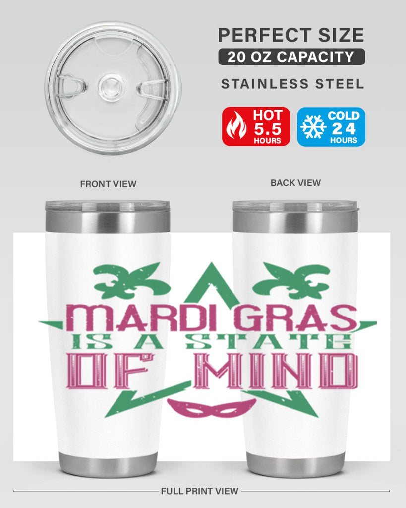 mardi gras is a state of mind 47#- mardi gras- Tumbler