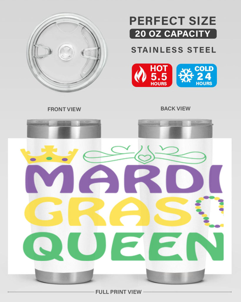 mardi gras queen 8#- mardi gras- Tumbler