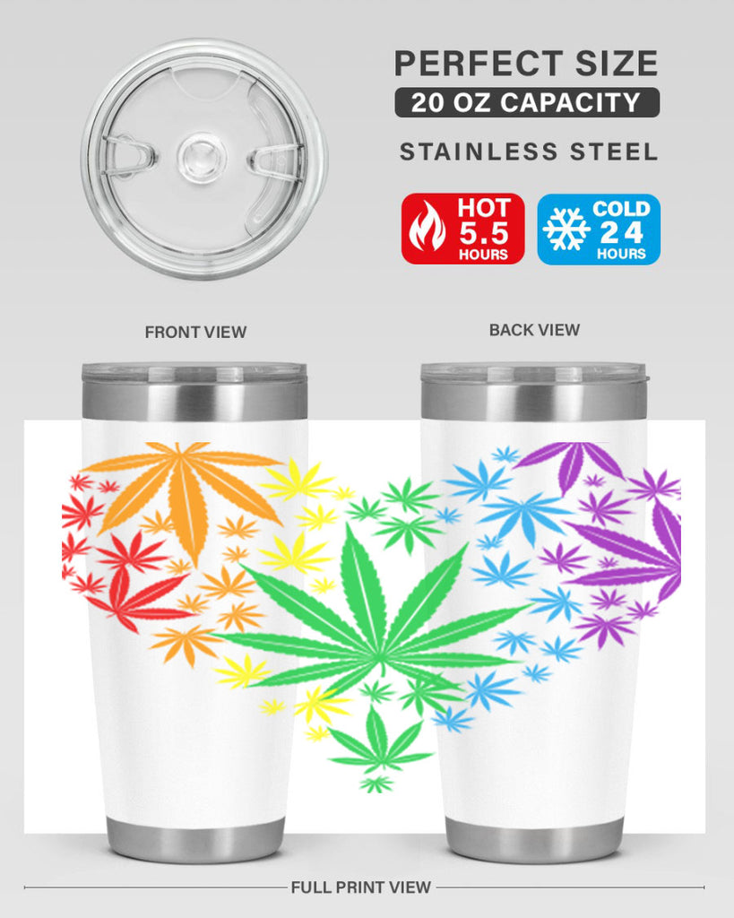 marijuana heart 200#- marijuana- Tumbler