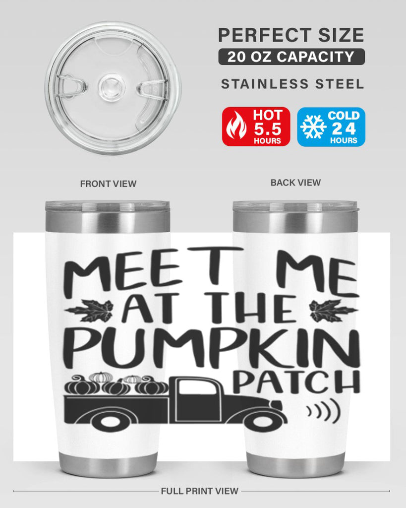meet me at the pumpkin patch 423#- fall- Tumbler