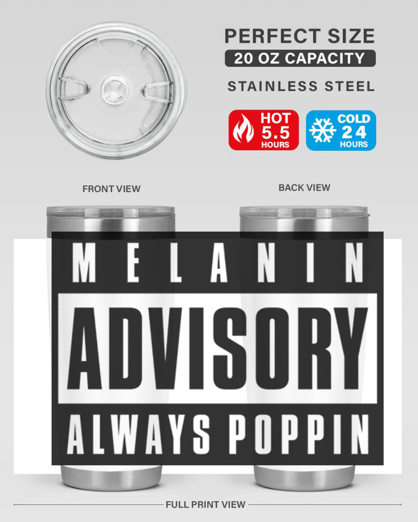 melanin advisory 80#- black words phrases- Cotton Tank