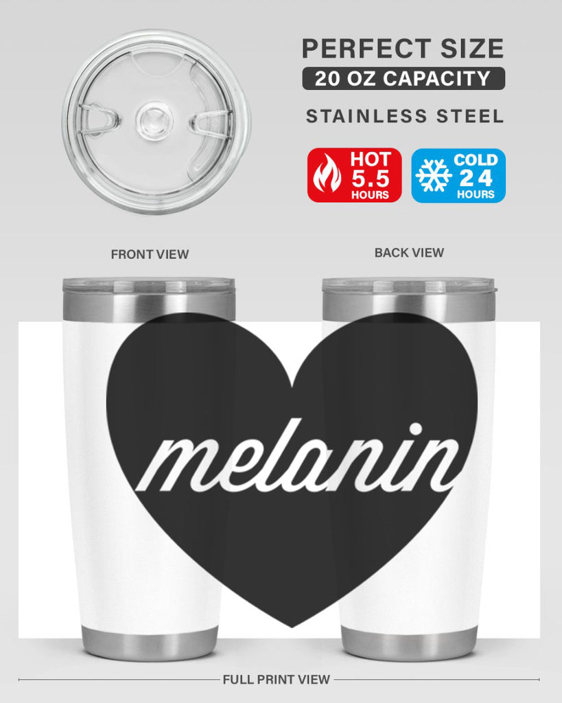 melanin loveheart 76#- black words phrases- Cotton Tank