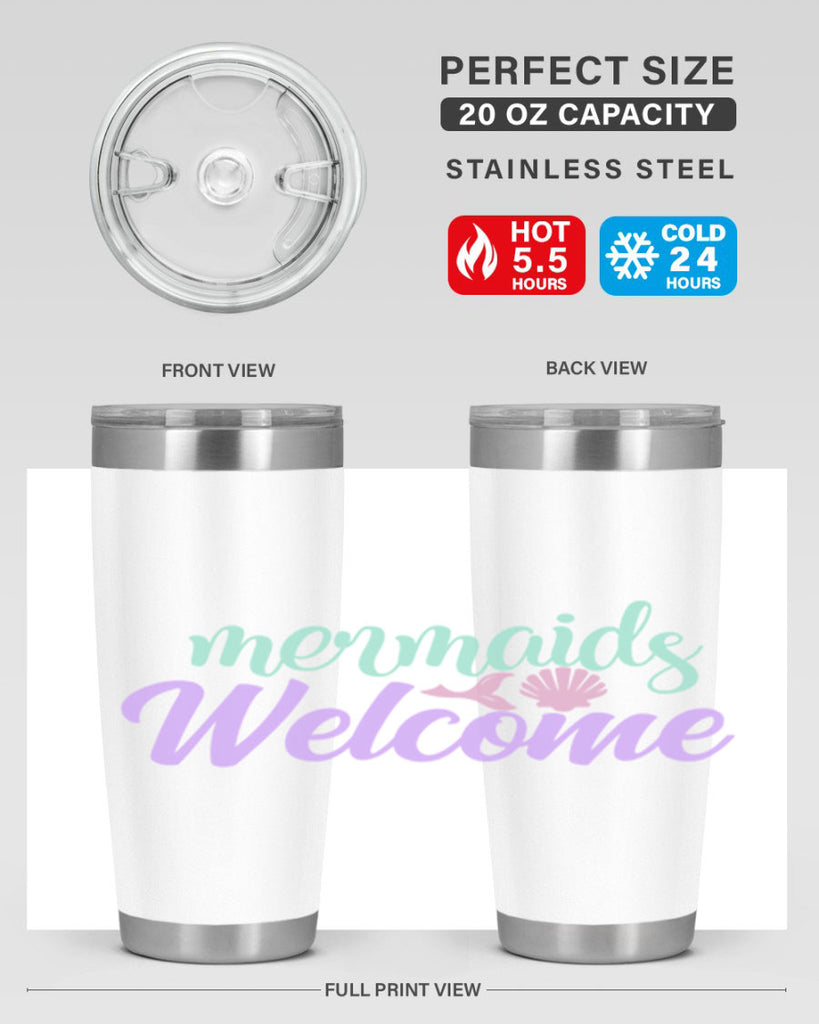 mermaids welcome 6#- mermaid- Tumbler