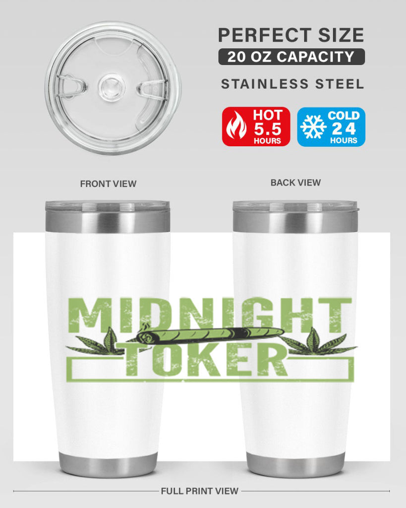 midnight toker 211#- marijuana- Tumbler