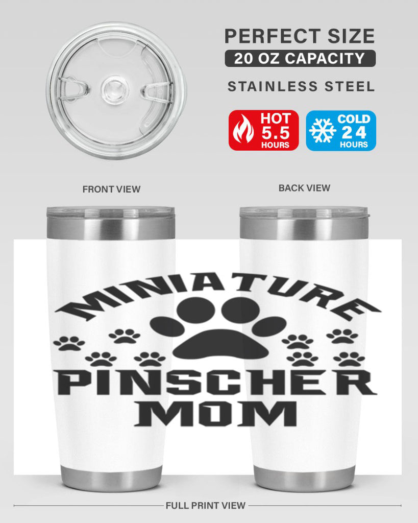 miniature pinscher mom 129#- mom- Tumbler