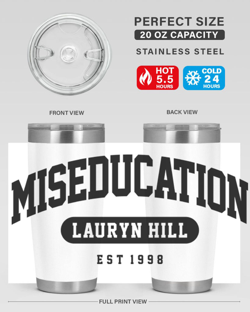 miseducation of lauryn hill college 67#- black words phrases- Cotton Tank