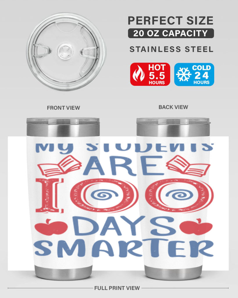 my students are days smarter 7#- 100 days of school- Tumbler