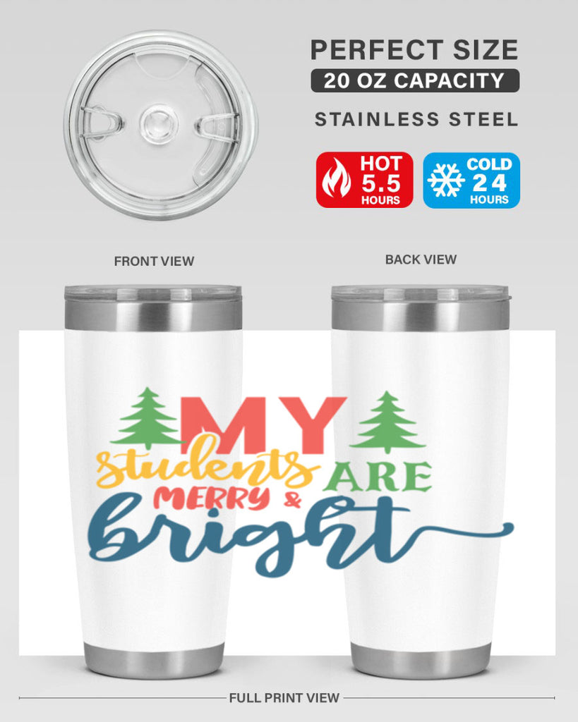 my students are merry bright Style 170#- teacher- tumbler