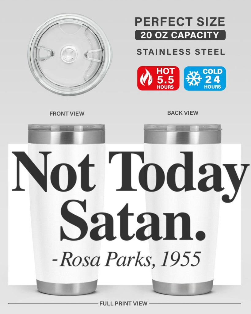 not today satan rosa parks 59#- black words phrases- Cotton Tank