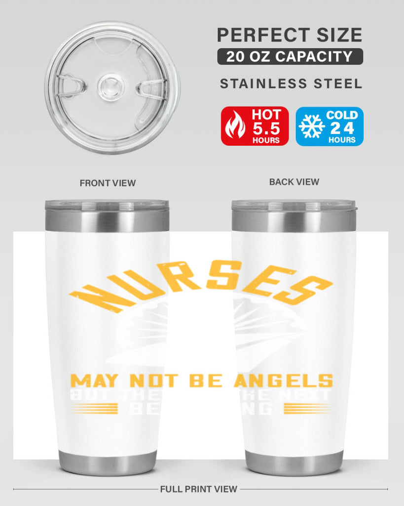 nurses may not be angels Style 265#- nurse- tumbler