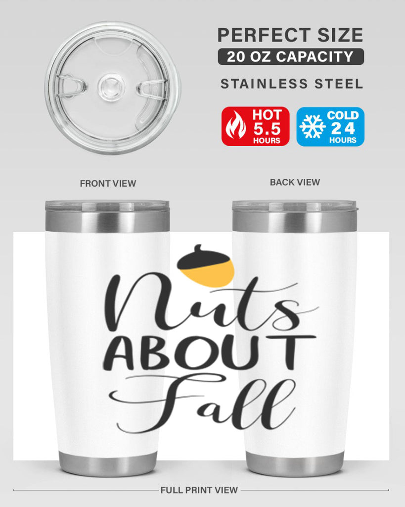 nuts about fall 445#- fall- Tumbler