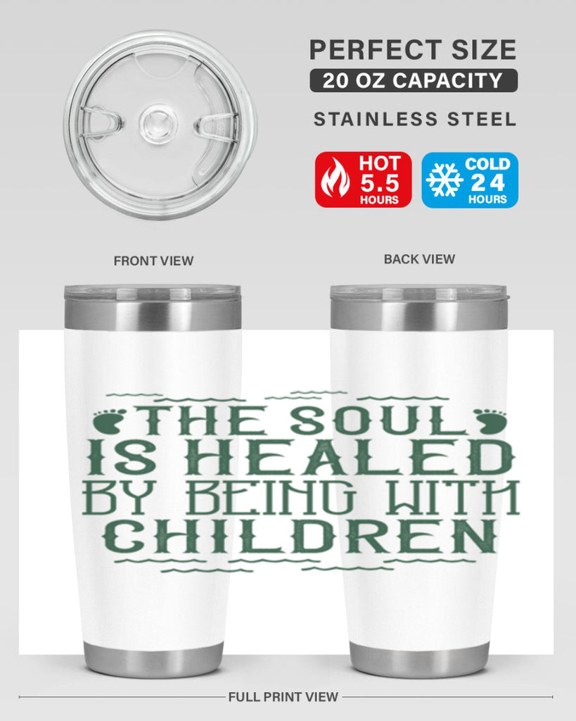 oThe soul is healed by being with children Style 24#- baby- Cotton Tank