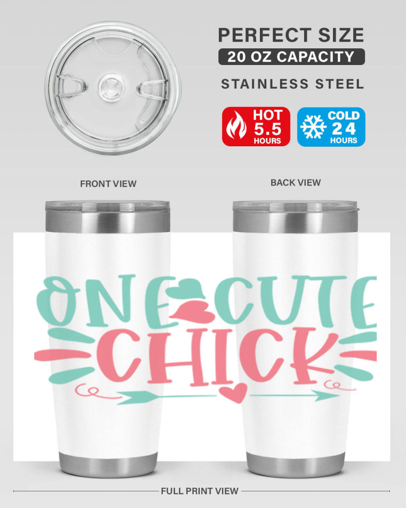 one cute chick 107#- easter- Tumbler