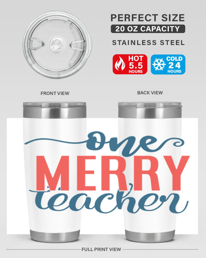 one merry teacher Style 161#- teacher- tumbler