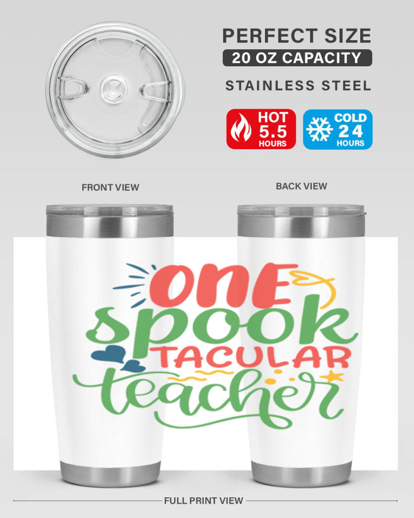 one spook tacular teacher Style 159#- teacher- tumbler