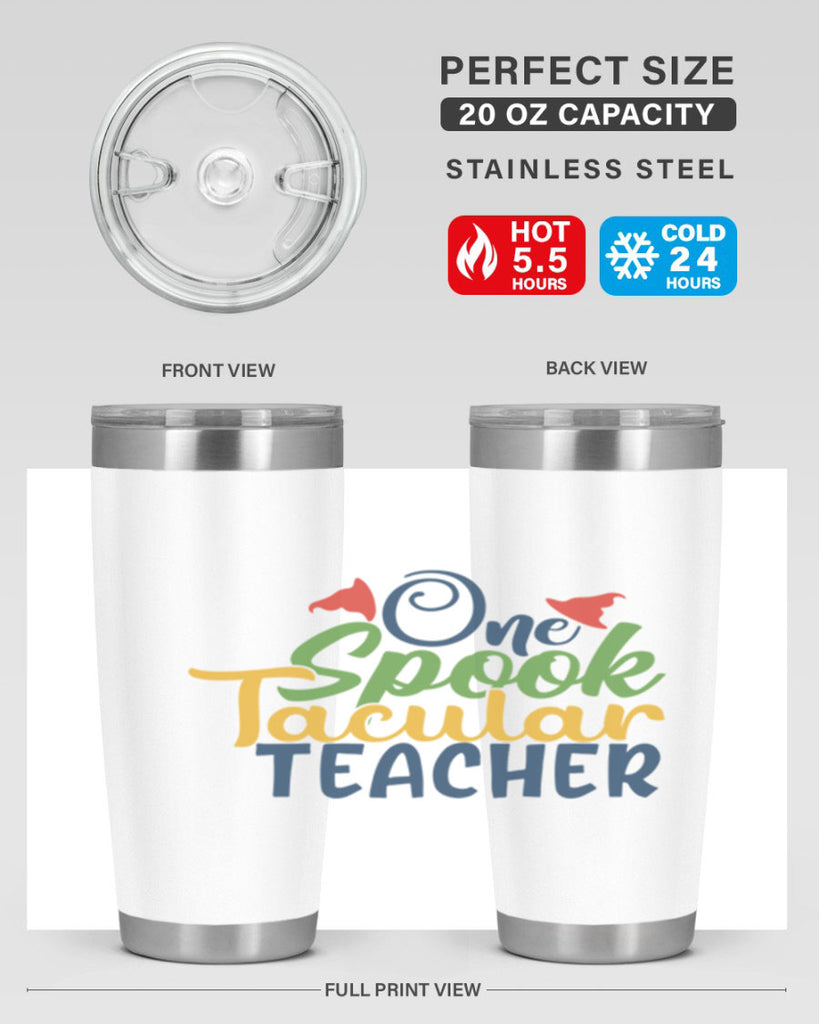 one spook tacular teacher Style 160#- teacher- tumbler