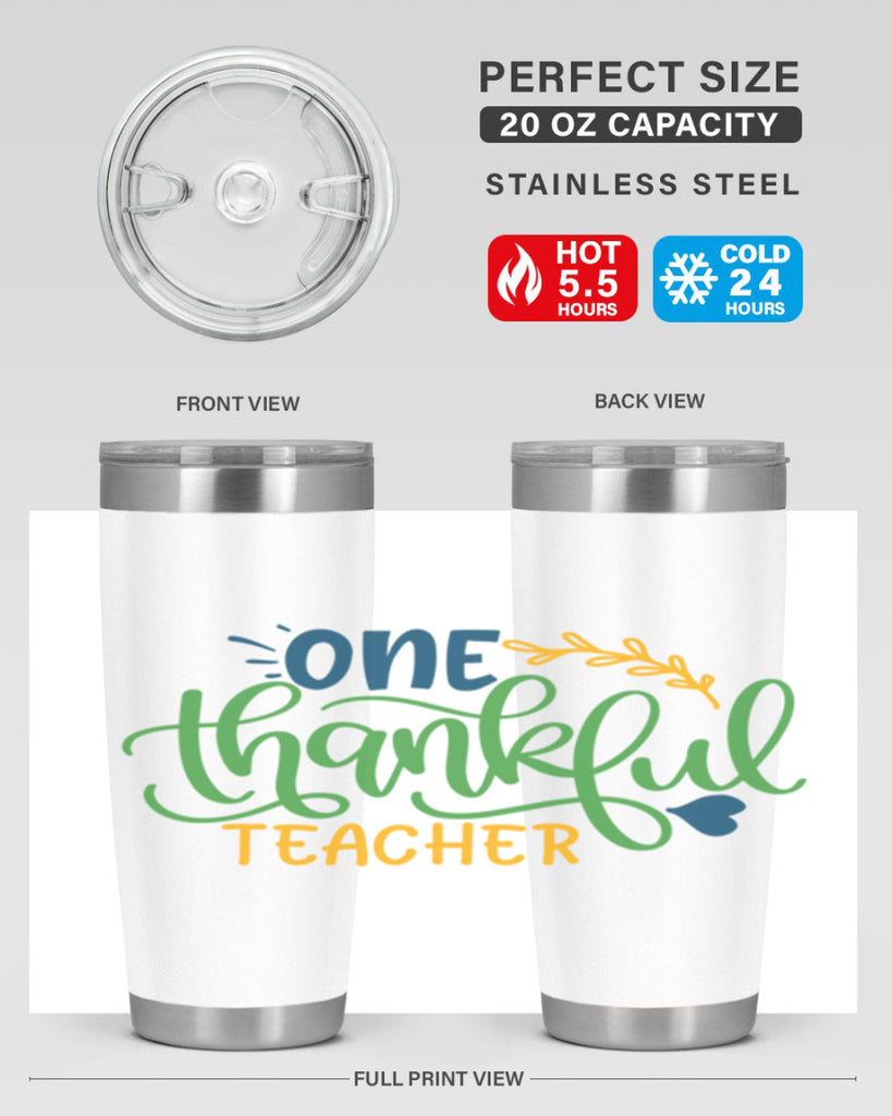 one thankful teacher Style 156#- teacher- tumbler