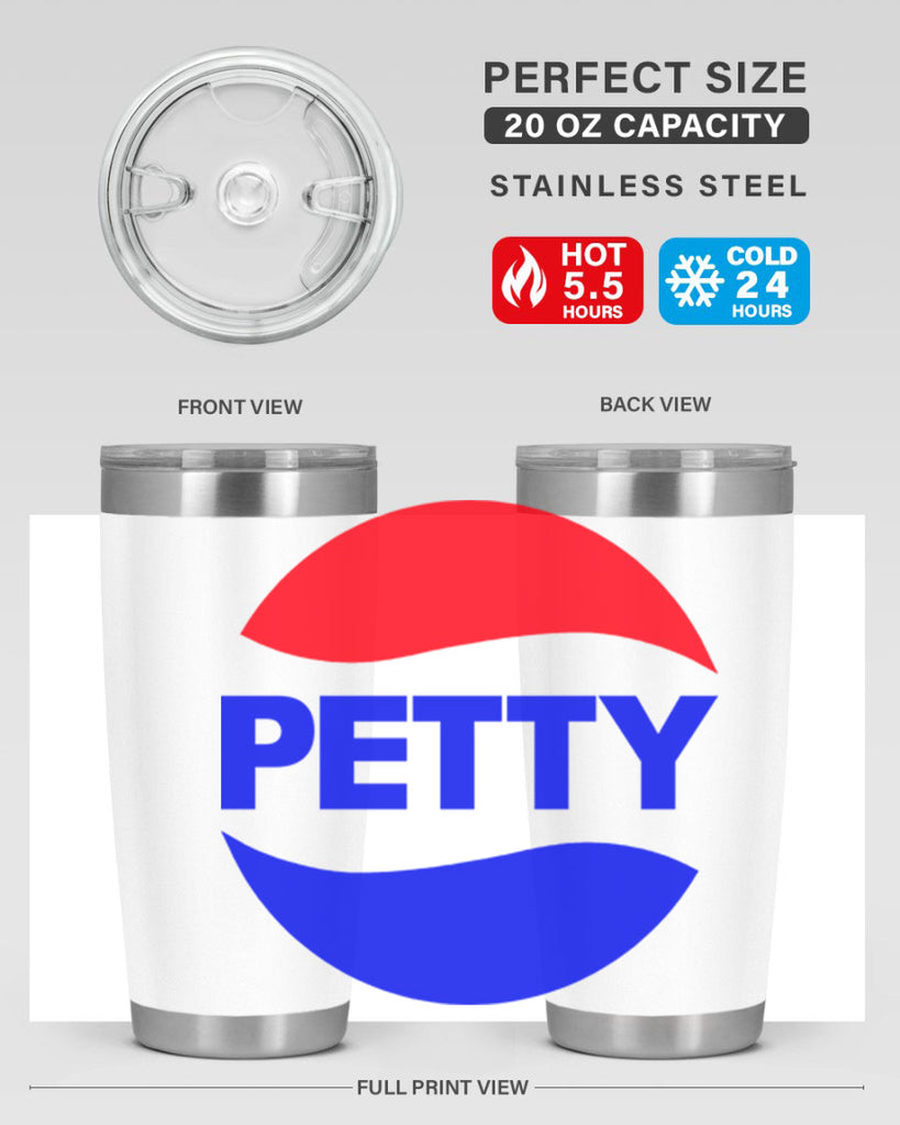 petty  pepsi 54#- black words phrases- Cotton Tank