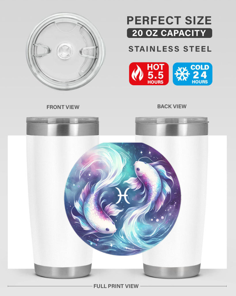 pisces 350#- zodiac- Tumbler