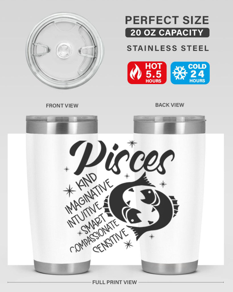 pisces 371#- zodiac- Tumbler