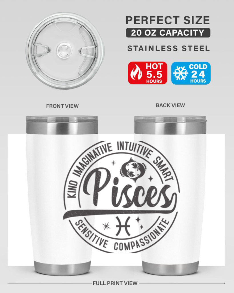 pisces 373#- zodiac- Tumbler