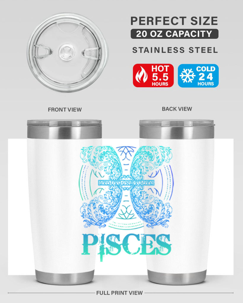 pisces Zodiac 381#- zodiac- Tumbler