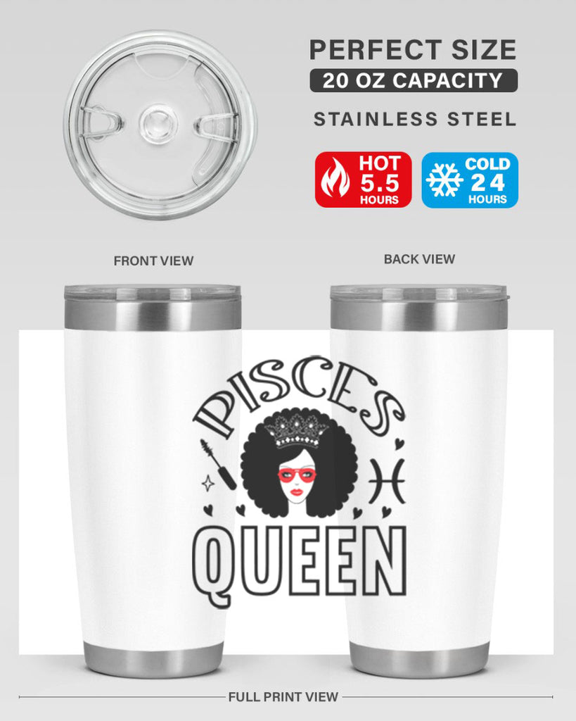 pisces queen 380#- zodiac- Tumbler