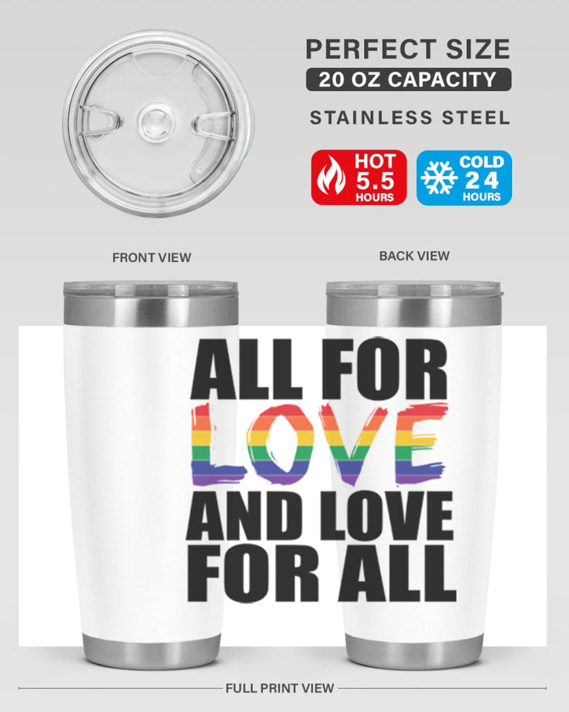 pride love for all 65#- lgbt- Tumbler