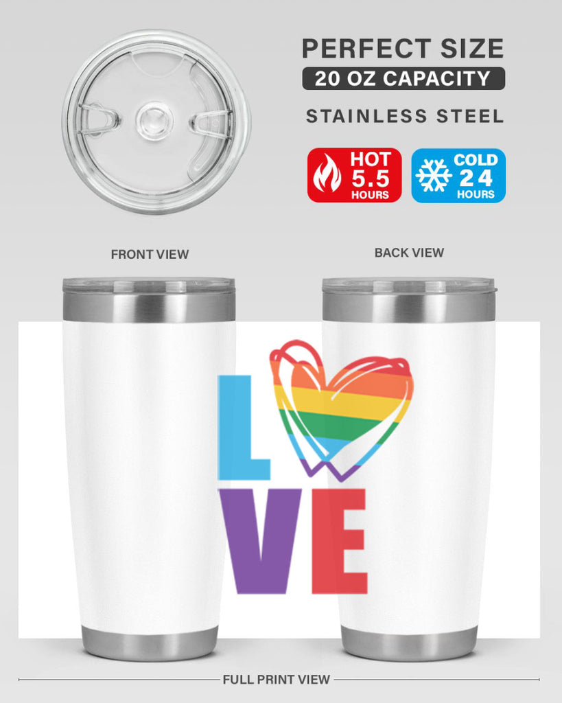 pride love heart 64#- lgbt- Tumbler