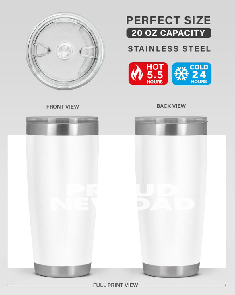 proud new dad 69#- dad- Tumbler