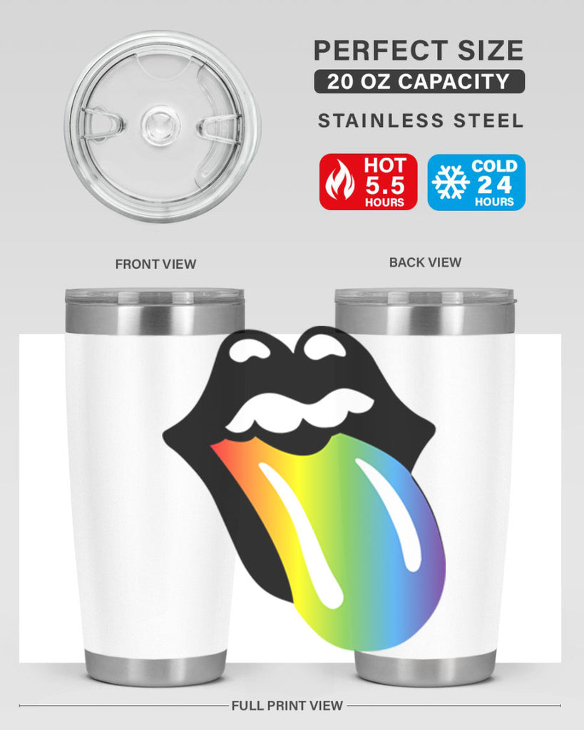 rainbow mouth and tongue 5#- lgbt- Tumbler