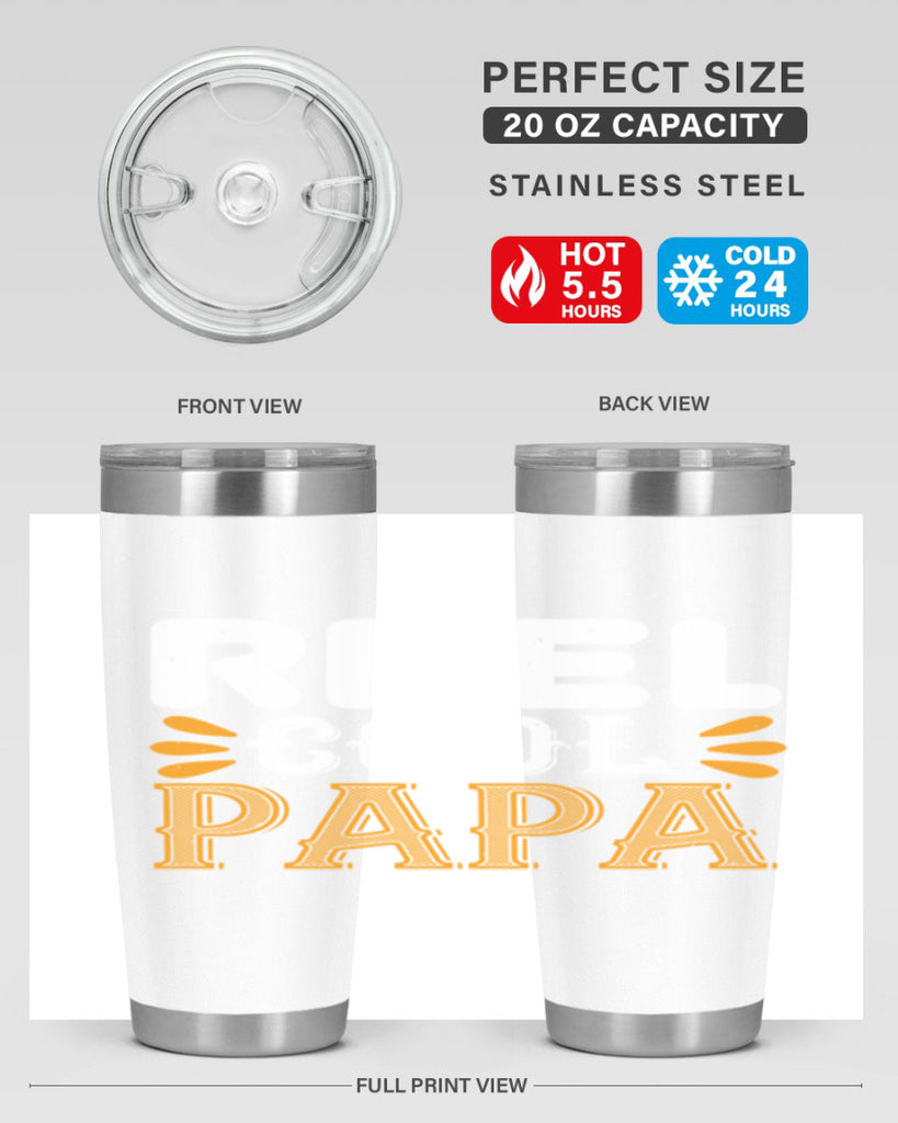 reel cool papa 12#- grandpa - papa- Tumbler